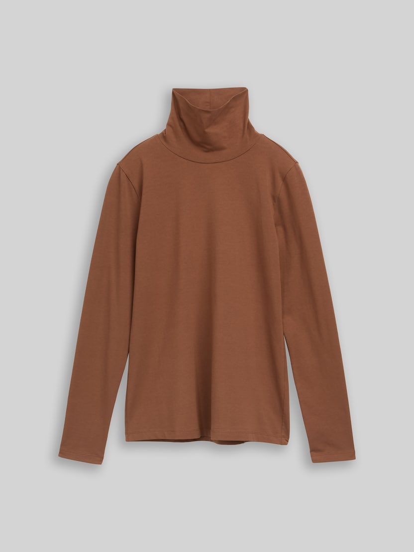 Basic Rollkragenshirt von Women, camel