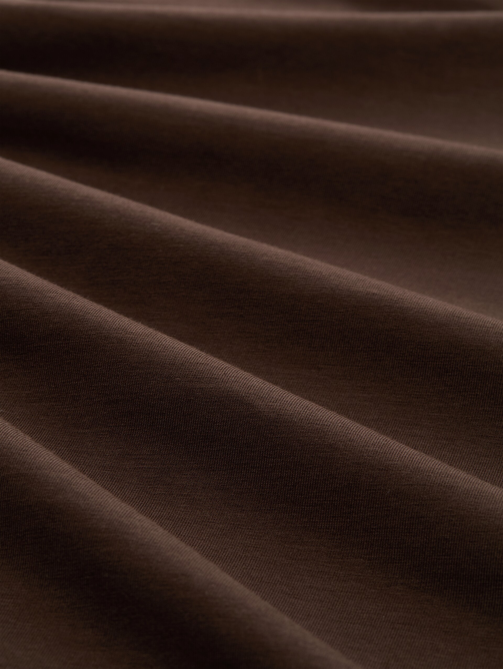 Slim fit shirt met lange mouwen en bloemenprint - java dark brown - Materiaalweergave