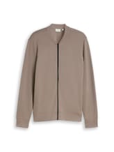 Non sélectionné, Sweat à capuche avec col bomber par Tom Tailor, brunir