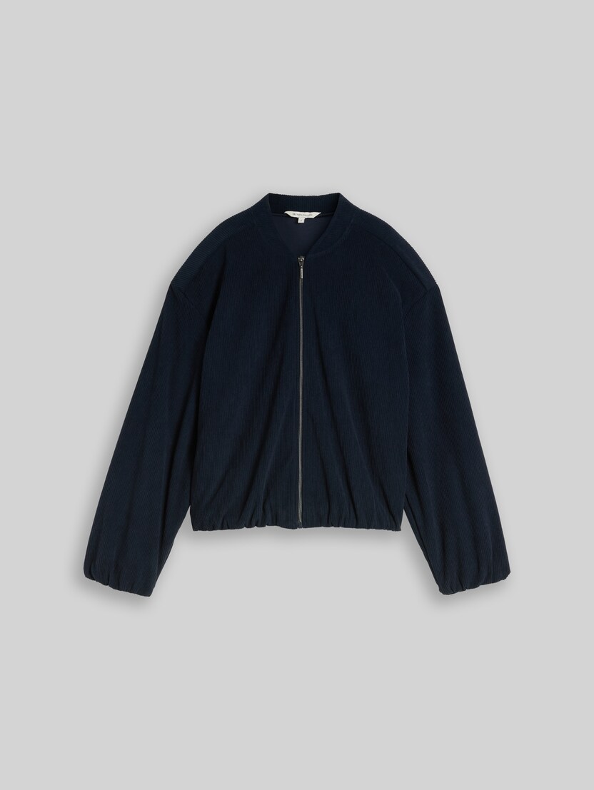Blouson aviateur ample en velours côtelé par Women, sky captain blue