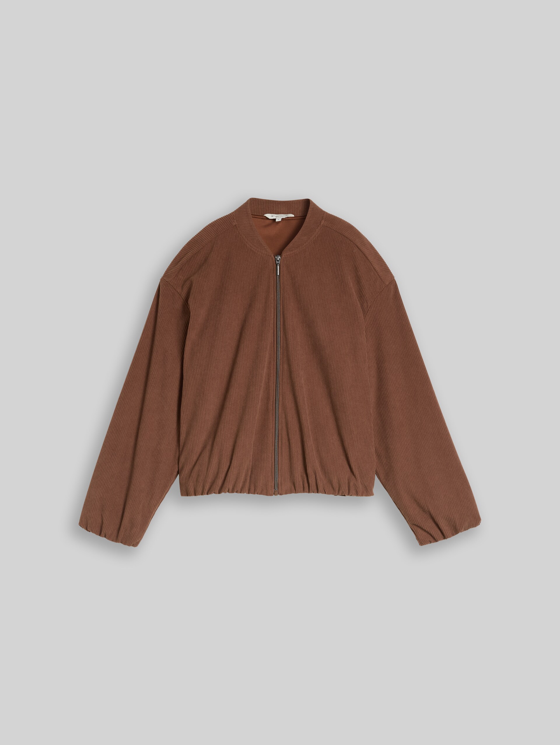 Loose Fit Bomberjacke aus Cord - camel