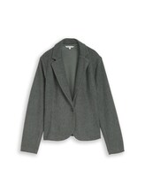 Sélectionné, Blazer confortable coupe ajustée à effet chiné par Tom Tailor, verdoyant
