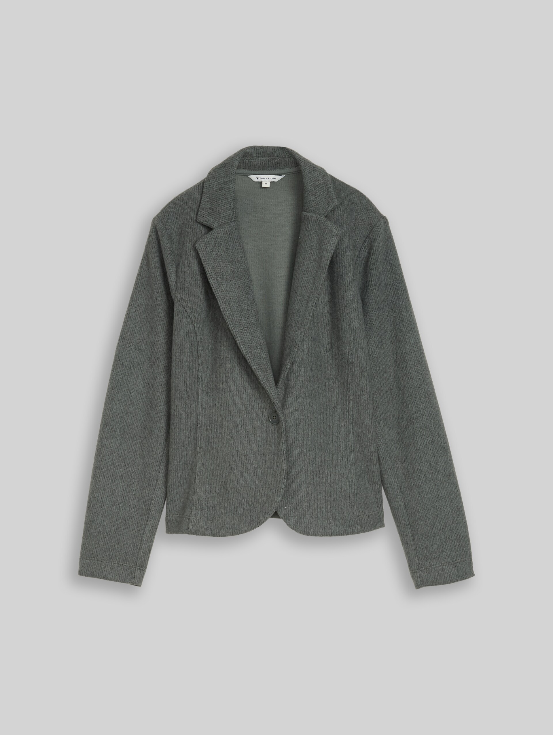 Blazer confortable coupe ajustée à effet chiné - dark olive melange