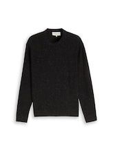 Sélectionné, Pull en maille de coton par Tom Tailor, noires