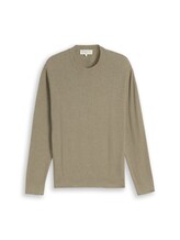 Non sélectionné, Pull en maille de coton par Tom Tailor, verdoyant