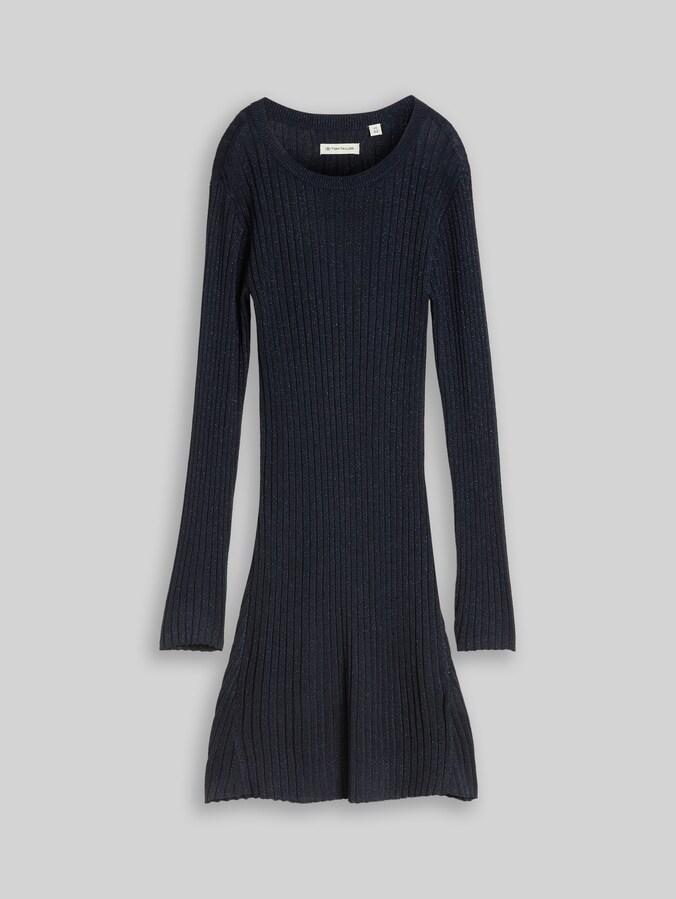 Strickkleid mit Glitzer-Effekt von Teen Girls, Parisien Night Blue