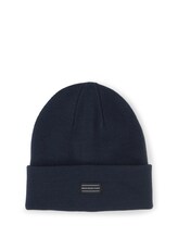 Nicht ausgewählt, Beanie Mütze mit Logo-Badge von Tom Tailor, blau