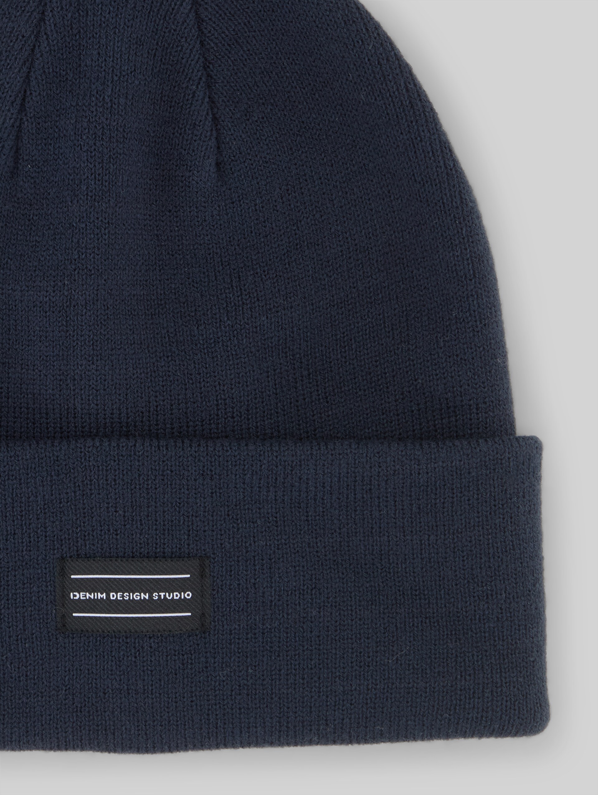 Beanie Mütze mit Logo-Badge - sky captain blue - Material-Ansicht