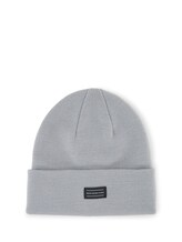 Nicht ausgewählt, Beanie Mütze mit Logo-Badge von Tom Tailor, grau