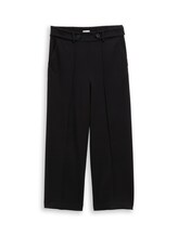 Ausgewählt, Culotte Hose mit elastischem Bund von Tom Tailor, schwarz