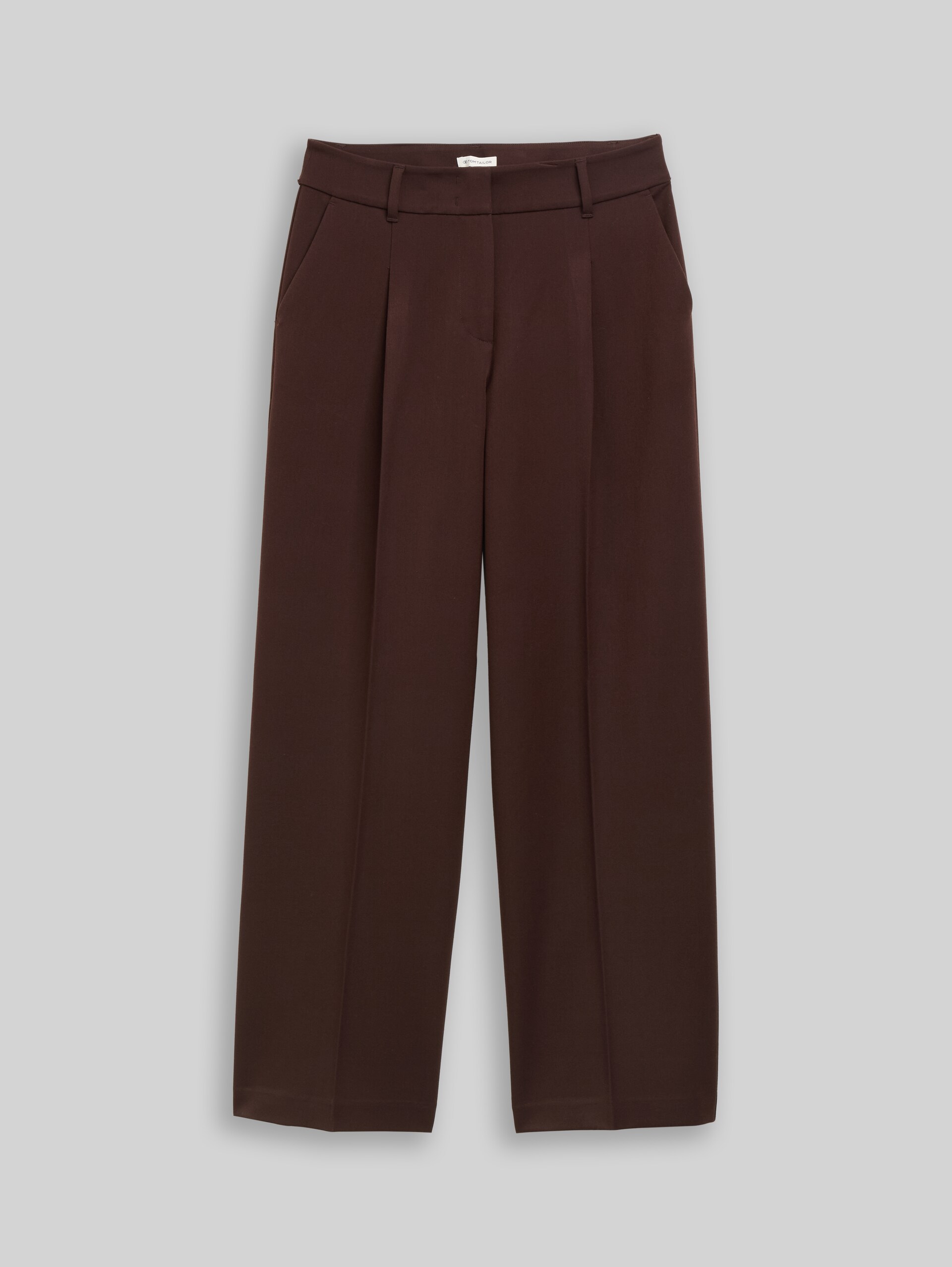 Wide Leg Hose - java dark brown - Vorder-Produkt-Ansicht