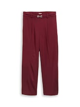 Geselecteerd, Cropped rechte broek met riem door Tom Tailor, rood