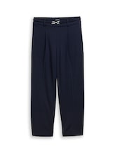 Geselecteerd, Cropped rechte broek met riem door Tom Tailor, blauw