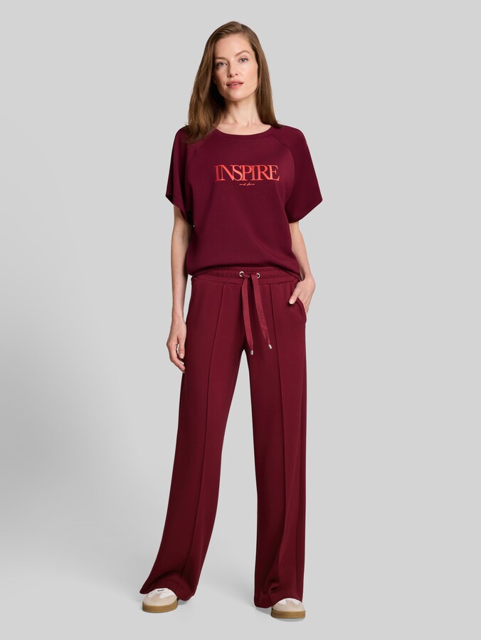 Pantalon large en scuba par Women, Preppy Plum