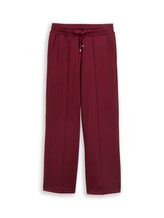 Sélectionné, Pantalon en scuba à jambes larges par Tom Tailor, rouge