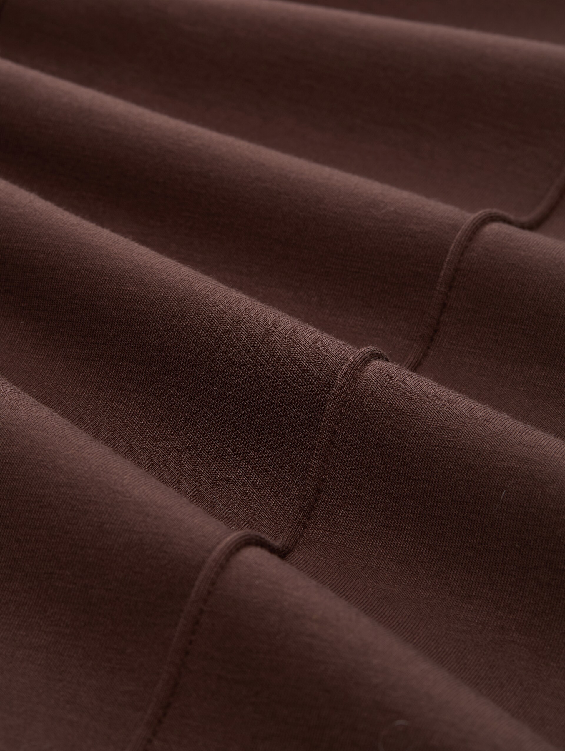 Wide Leg Scuba Hose - java dark brown - Material-Ansicht