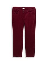 Non sélectionné, Pantalon en velours côtelé ajusté et décontracté par Tom Tailor, rouge