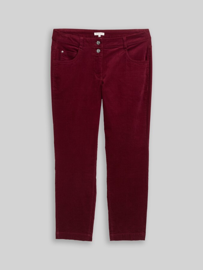 Tapered Relaxed Cordhose von Women, Preppy Plum