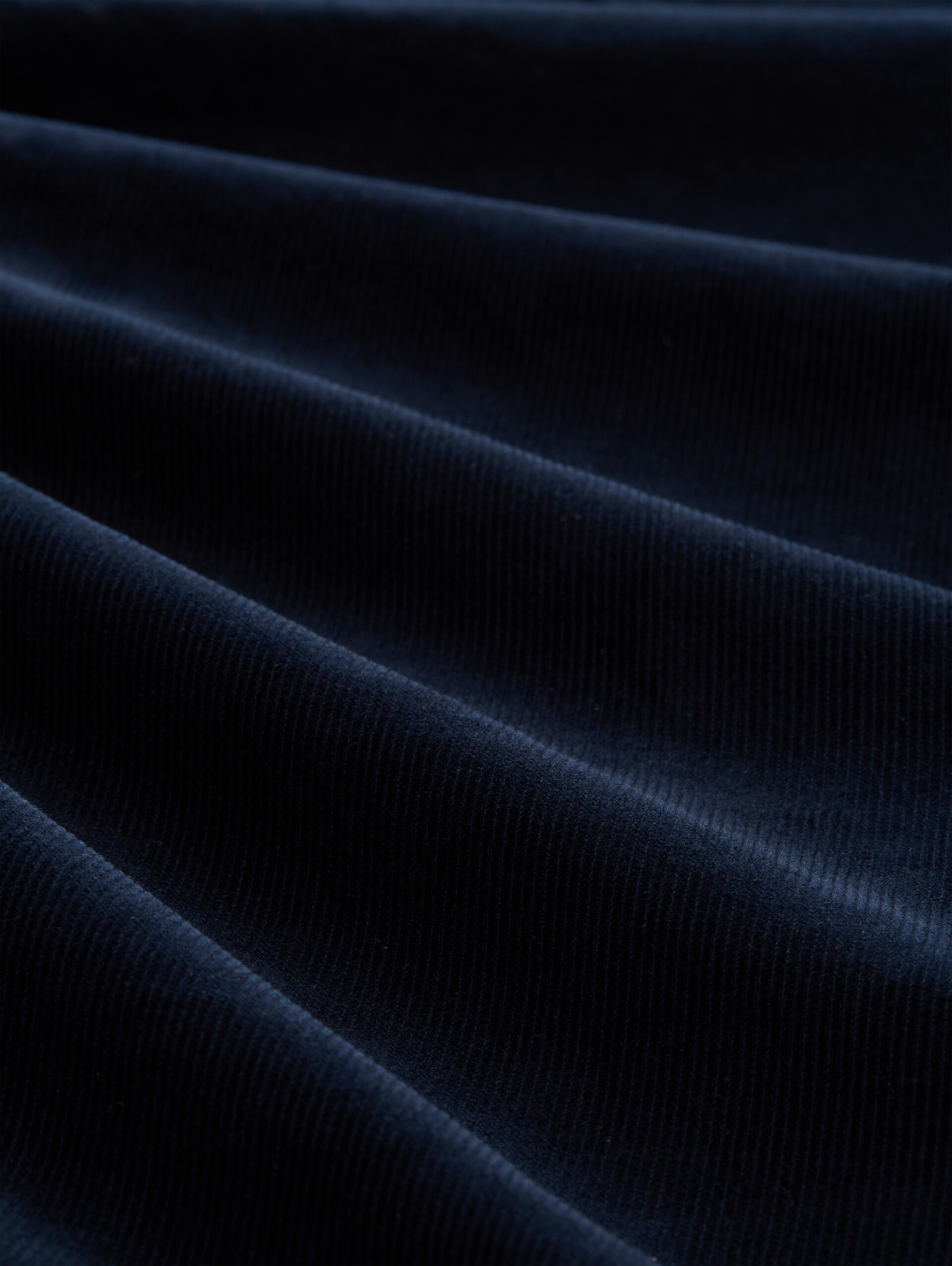 Tapered, relaxed corduroybroek - sky captain blue - Materiaalweergave