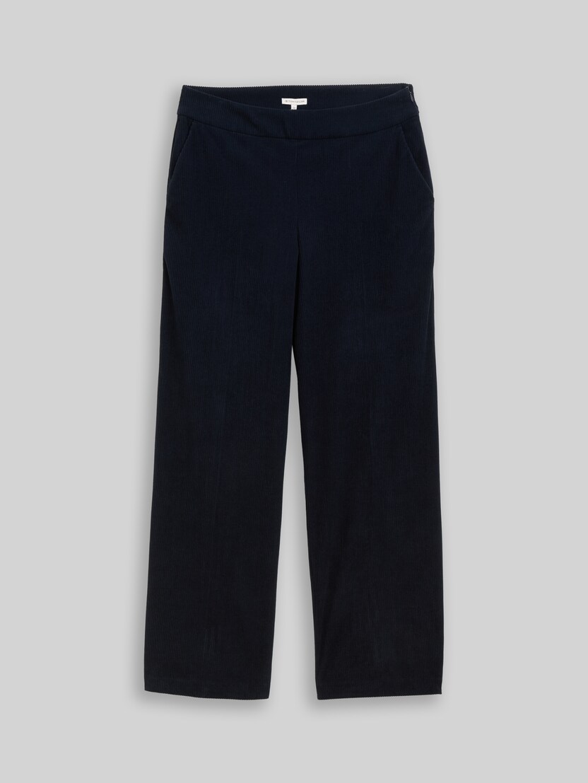 Wide-leg corduroy trousers by Women, sky captain blue
