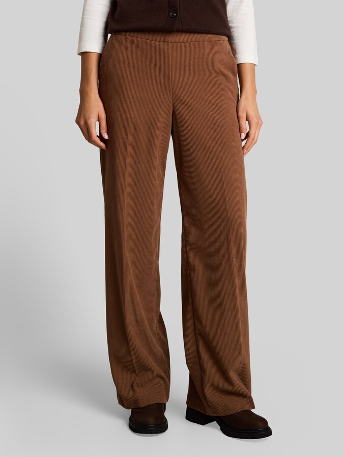 Wide Leg Cordhose von Women, camel