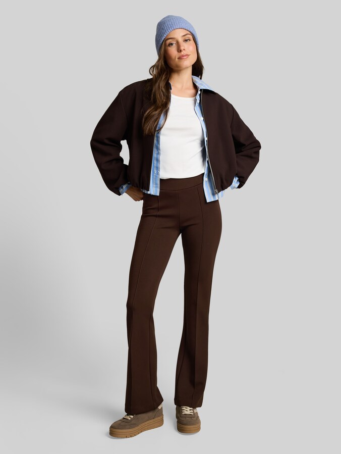 Flared Treggings Hose von Women, java dark brown
