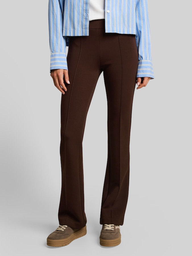 Flared treggings by Women, java dark brown