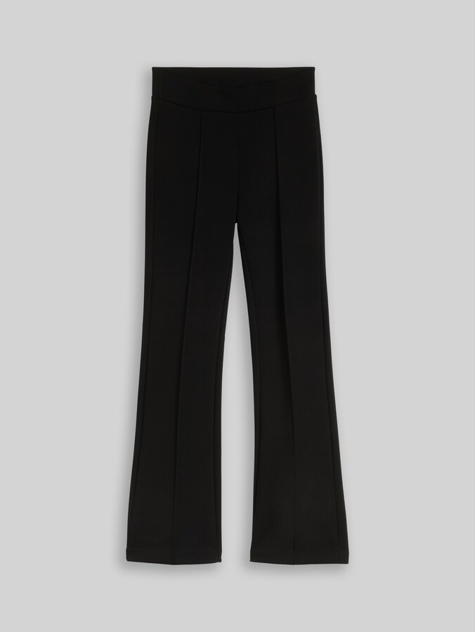 Flared tregging door Women, deep black