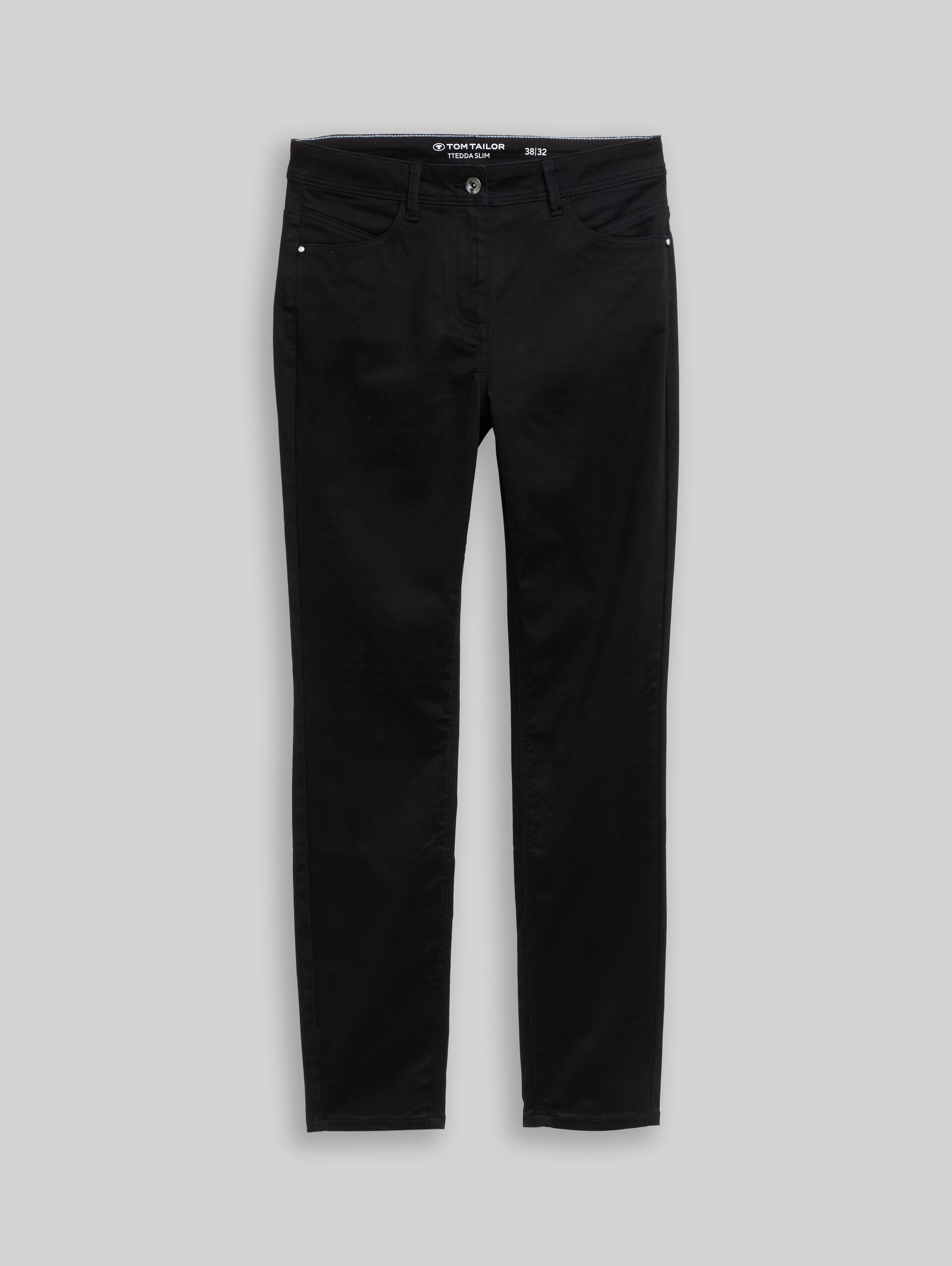 TTEDDA SLIM Hose - deep black - Vorder-Produkt-Ansicht