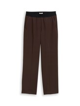 Nicht ausgewählt, Straight Hose mit Bügelfalte von Tom Tailor, braun