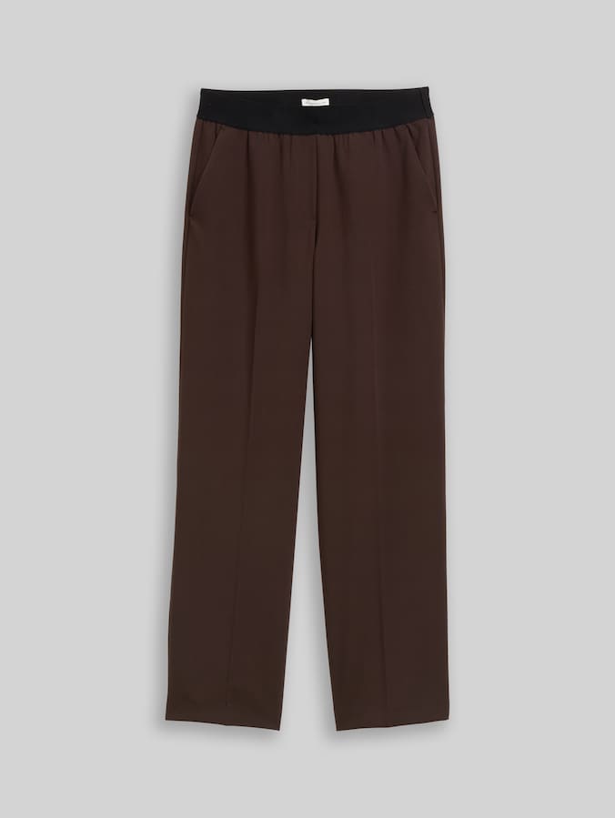 Straight Hose mit Bügelfalte von Women, java dark brown