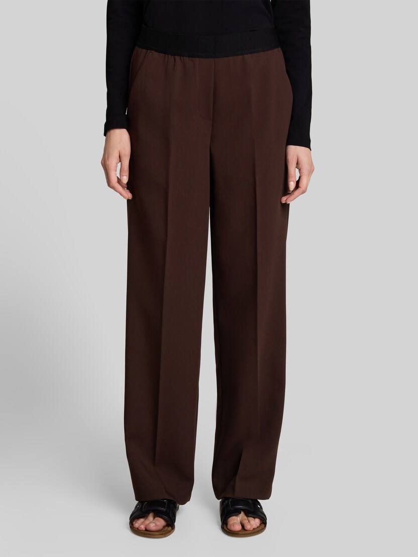 Straight Hose mit Bügelfalte von Women, java dark brown