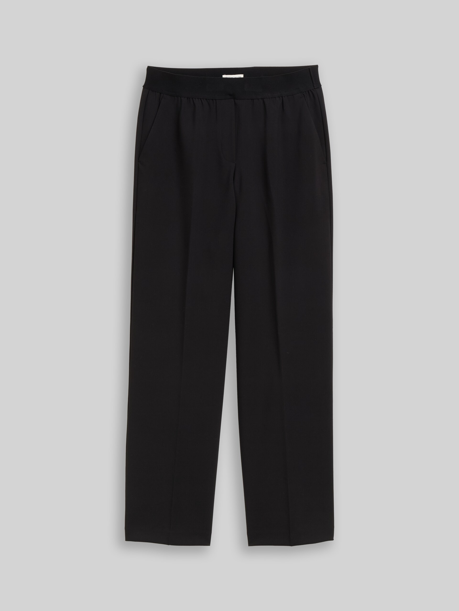Straight Hose mit Bügelfalte - deep black - Vorder-Produkt-Ansicht