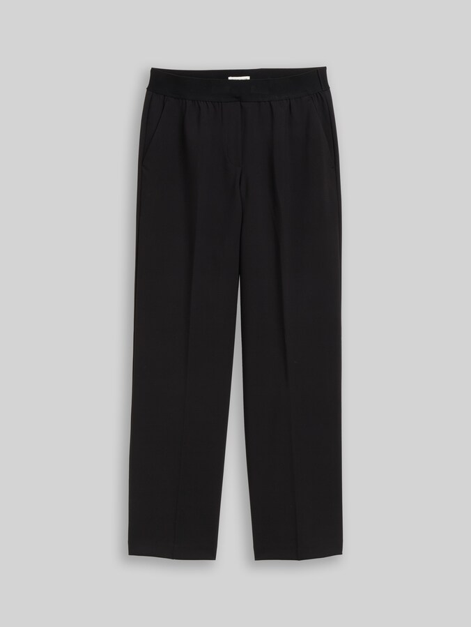 Straight Hose mit Bügelfalte von Women, deep black