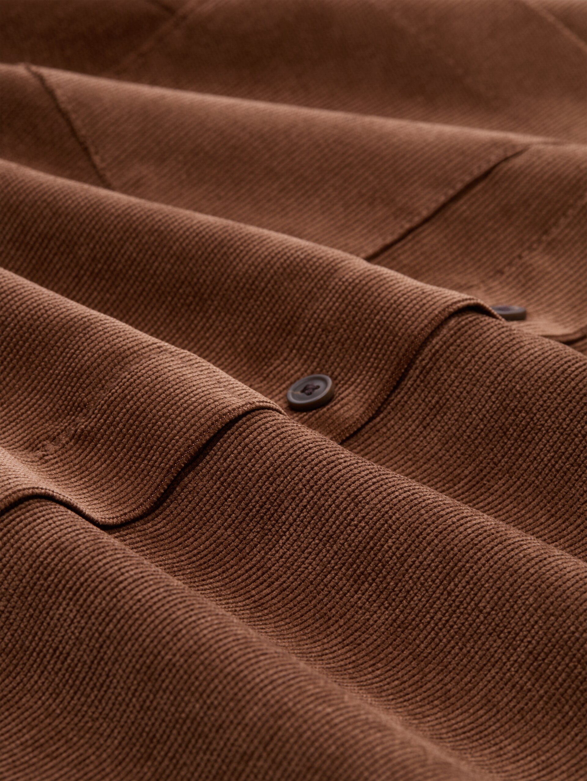 Corduroy jurk met steekzakken - camel - Materiaalweergave
