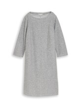 Sélectionné, Robe confortable à effet chiné par Tom Tailor, gris
