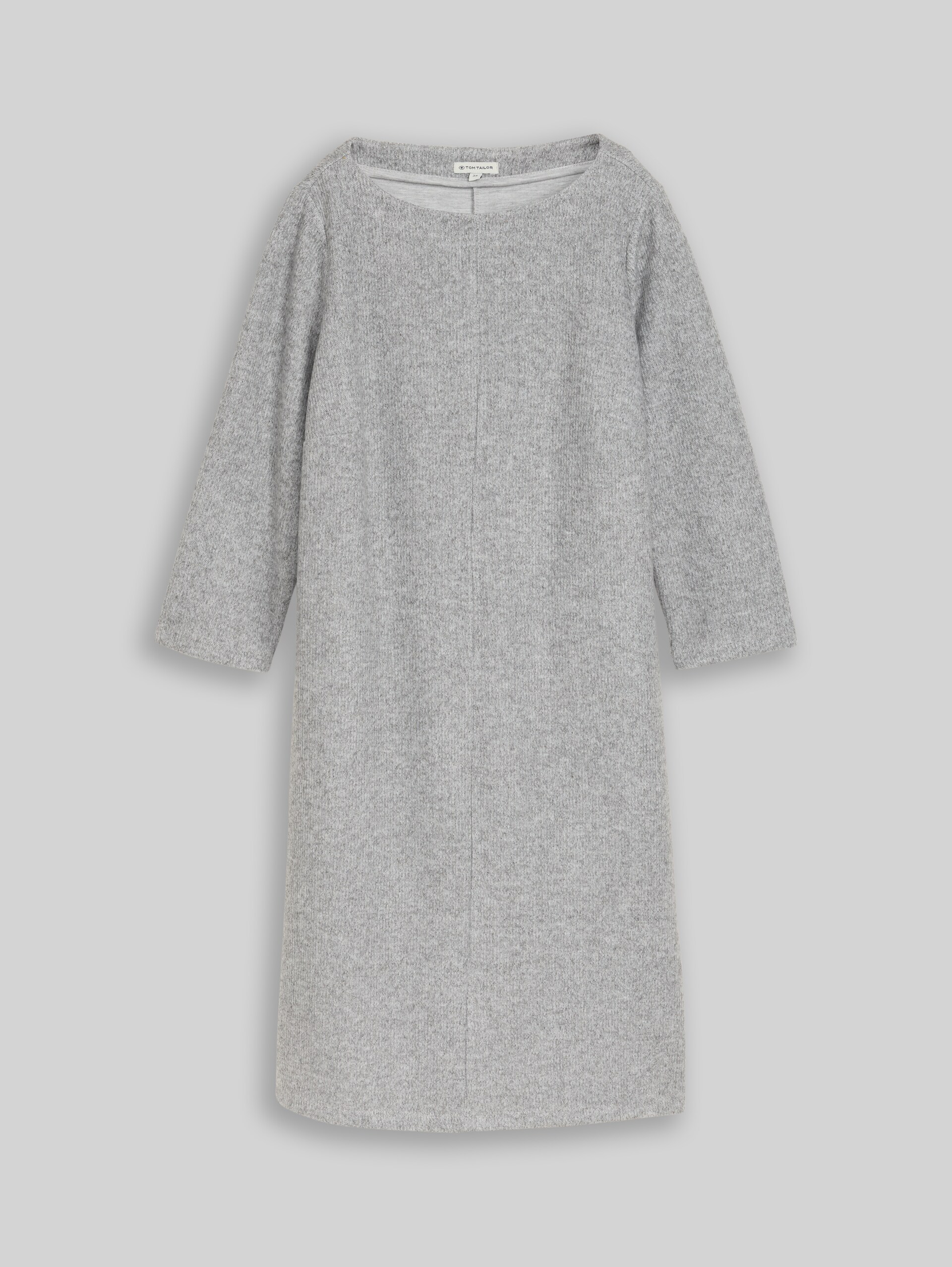Robe confortable à effet chiné - soft grey melange - Vue de face du produit