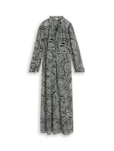 Sélectionné, Robe longue ample à motif cachemire par Tom Tailor, noires