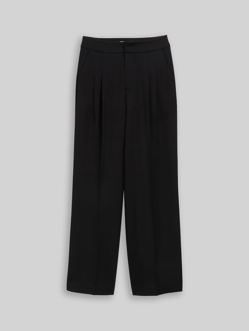 Wide Leg Hose von Denim Female, deep black