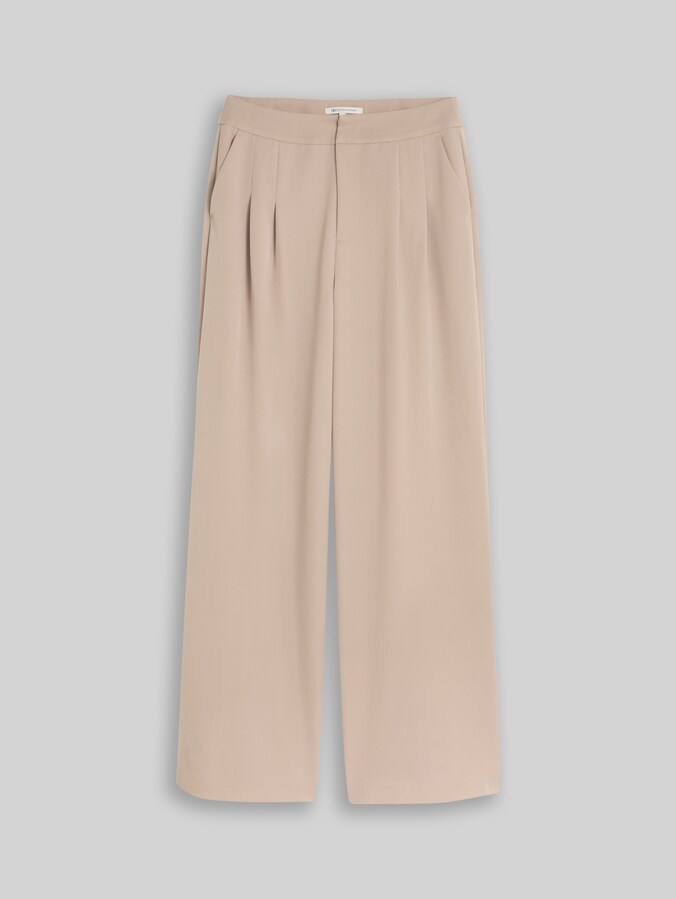 Pantalon à jambes larges par Denim Female, atmosphere beige