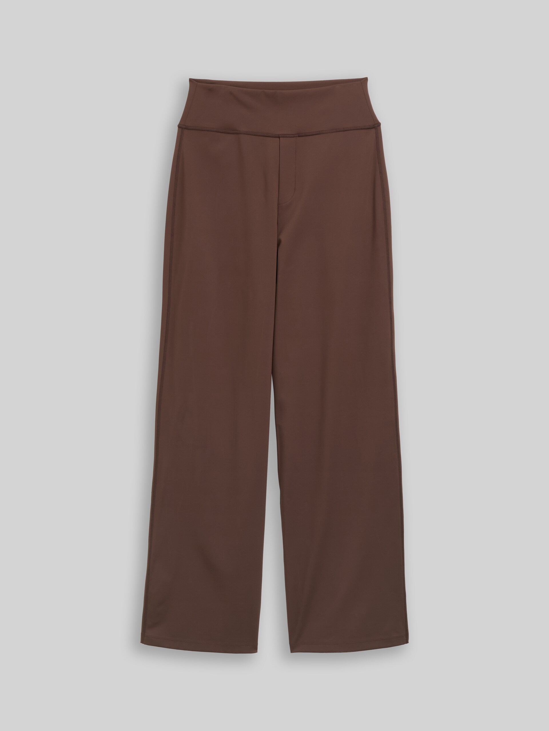 Sportbroek met wijde pijpen - cool dark brown - Product vooraanzicht