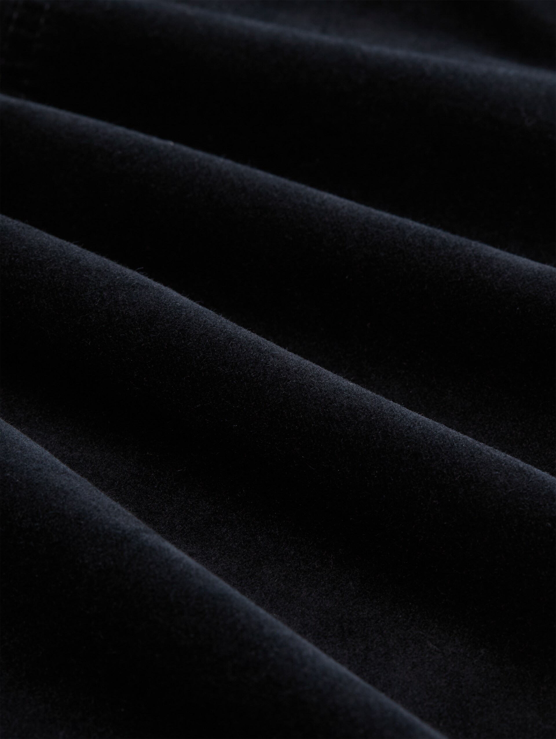 Flared Samthose - deep black - Material-Ansicht
