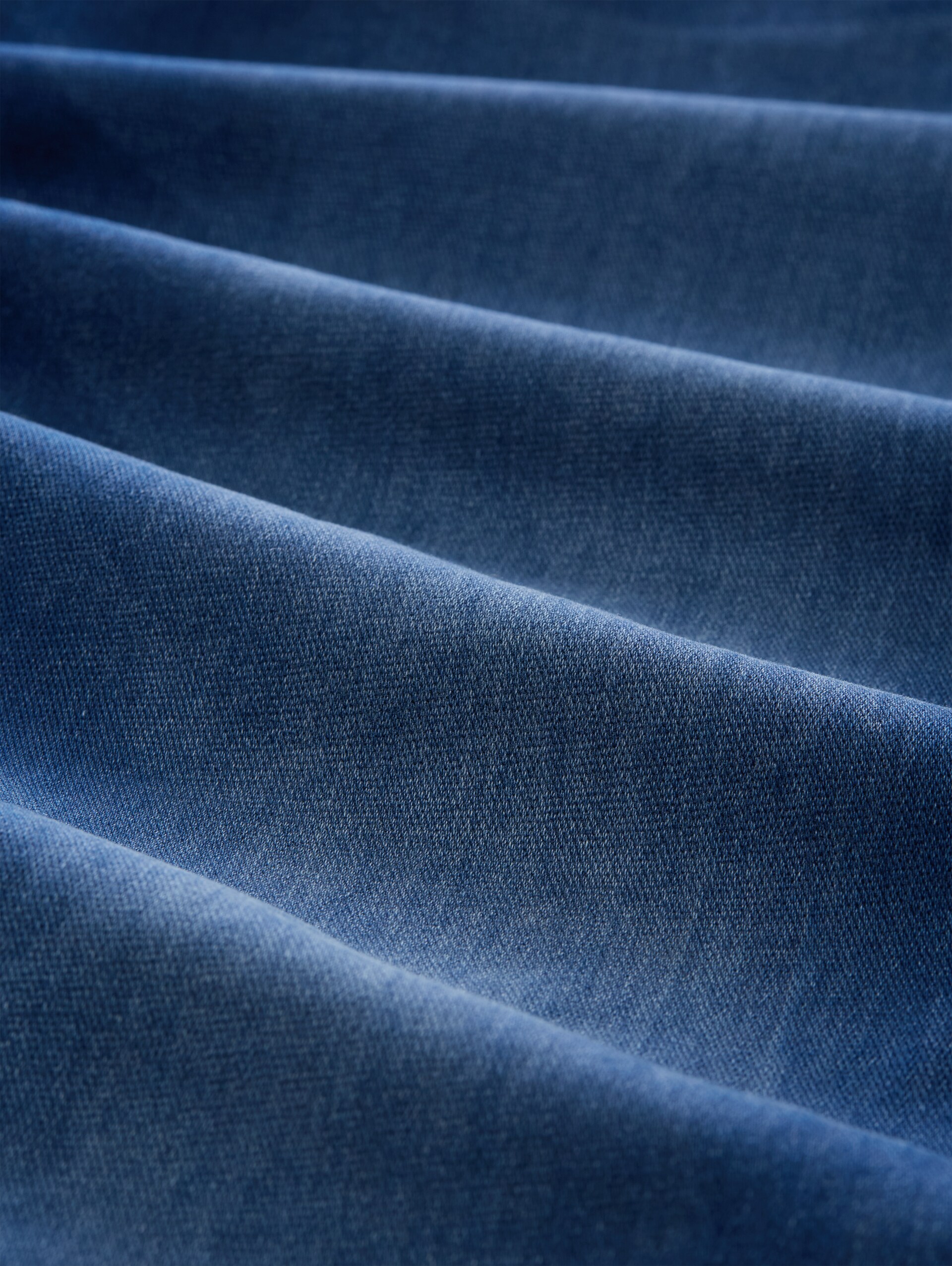TTCURT TAPERED jeans met stretch - Used Mid Stone Blue Denim - Materiaalweergave