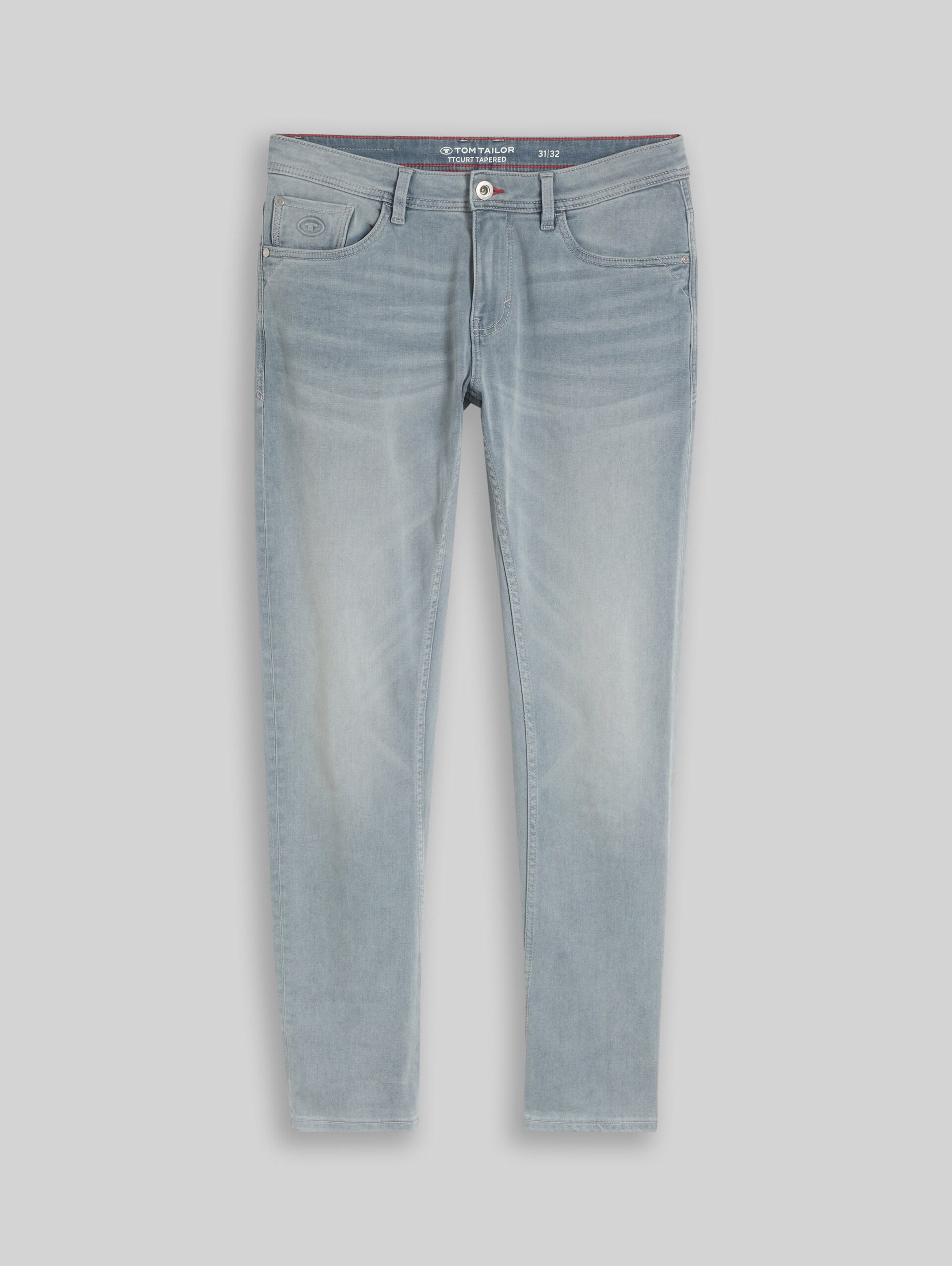 TTCURT TAPERED jeans met stretch - light stone blue grey denim - Product vooraanzicht