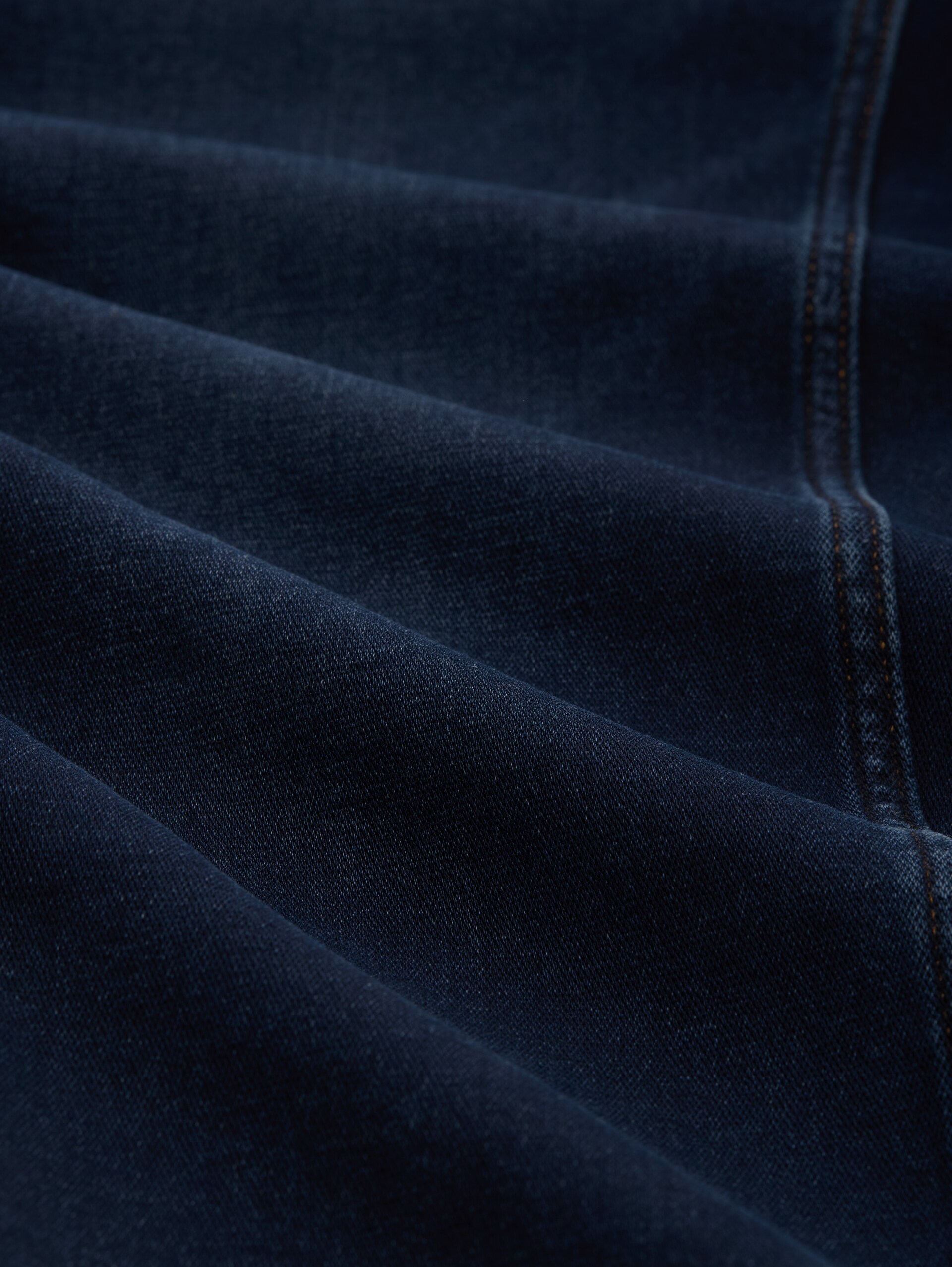 TTCURT TAPERED Jeans mit Stretch - dark stone blue black denim - Material-Ansicht