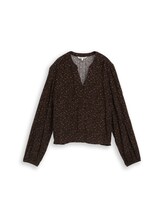 Ausgewählt, Bluse mit Muster von Tom Tailor, braun