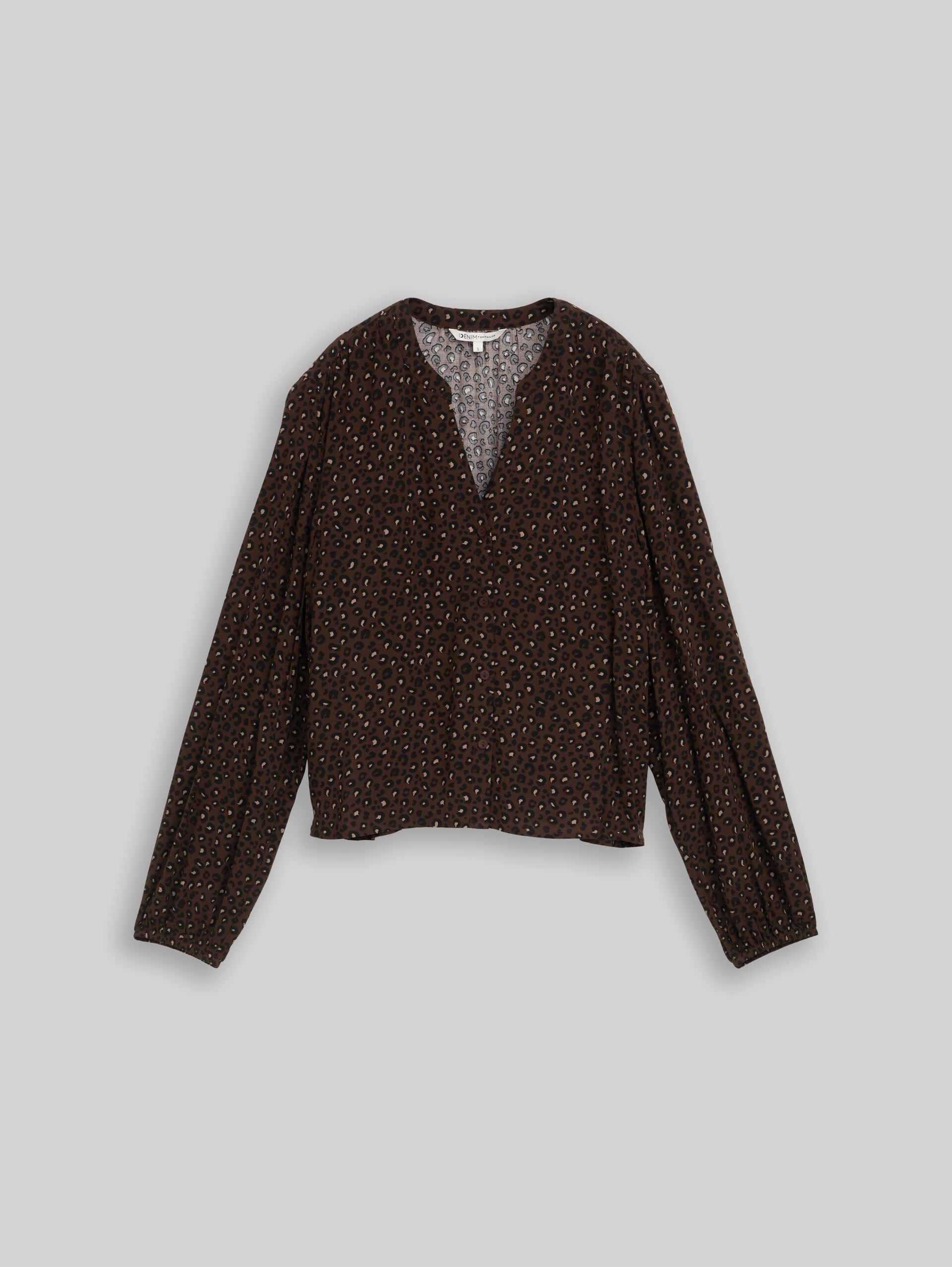 Bluse mit Muster - brown black leo print - Vorder-Produkt-Ansicht