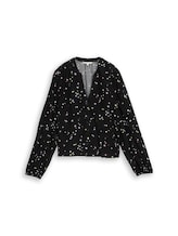 Ausgewählt, Bluse mit Muster von Tom Tailor, schwarz