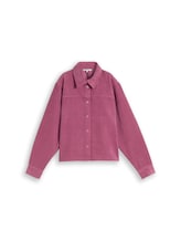 Geselecteerd, Boxy pasvorm blouse van ribfluweel door Tom Tailor, rosa
