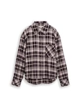 Ausgewählt, Oversize Flanell Hemdbluse mit Karomuster von Tom Tailor, rot